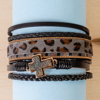 Load image into Gallery viewer, 3026 - Stacked Bracelet - Black
