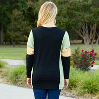 Load image into Gallery viewer, 40002 - Color Block Long Sleeve Top
