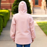 Load image into Gallery viewer, 50151 - Waffle Long Sleeve Hoodie - Pink
