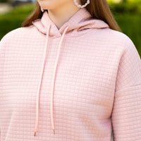 Load image into Gallery viewer, 50151 - Waffle Long Sleeve Hoodie - Pink
