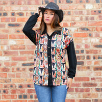 Load image into Gallery viewer, 40038 - Western Print Button Down Top with Pockets

