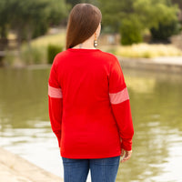 Load image into Gallery viewer, 40046 - Color Block Striped Long Sleeve Top
