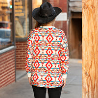 Load image into Gallery viewer, 40072 - Multicolor Geometric Print Top
