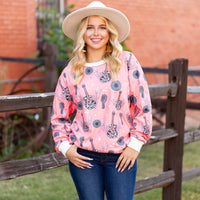 Load image into Gallery viewer, 40077 - Rock &#39;N&#39; Roll Music Print Top
