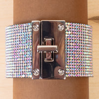 Load image into Gallery viewer, 4201 - Rhinestone Cuff Bracelet - AB
