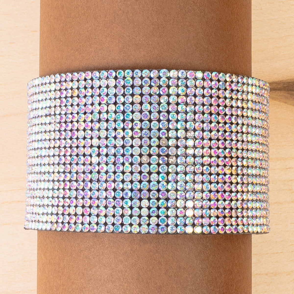 4201 - Rhinestone Cuff Bracelet - AB