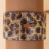Load image into Gallery viewer, 4201 - Rhinestone Cuff Bracelet - Leopard

