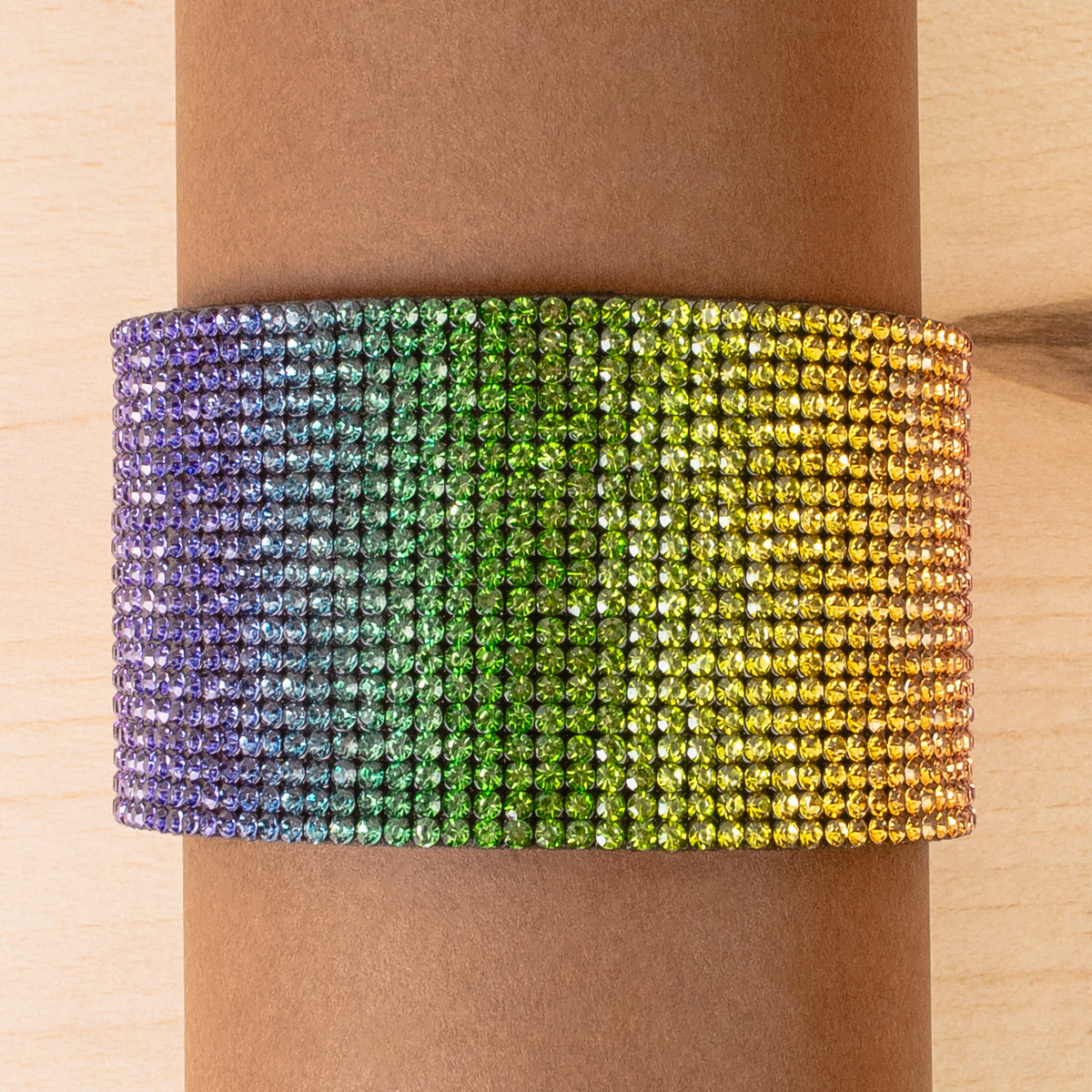 4201 - Rhinestone Cuff Bracelet - Multi