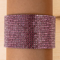 Load image into Gallery viewer, 4201 - Rhinestone Cuff Bracelet - Pink
