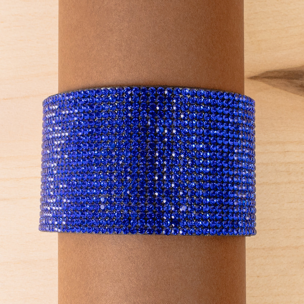 4201 - Rhinestone Cuff Bracelet - Royal Blue