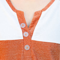 Load image into Gallery viewer, 50029 - Game Day Shimmery Top with Accent Buttons - Burnt Orange

