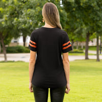 Load image into Gallery viewer, 50116 - SPOOKY Halloween Half Sleeve Top with Sequin Accents

