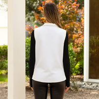 Load image into Gallery viewer, 50126 - Quilted Zip-Up Vest with Pockets - White
