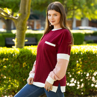 Load image into Gallery viewer, 50128 - Knit Color Block Sweater
