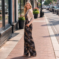 Load image into Gallery viewer, 50307 – Paisley Patchwork Print Wide Leg Overalls with Pockets
