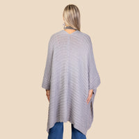 Load image into Gallery viewer, 6399 - Oversized Knit Cardigan - Grey
