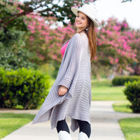 Load image into Gallery viewer, 6399 - Oversized Knit Cardigan - Grey
