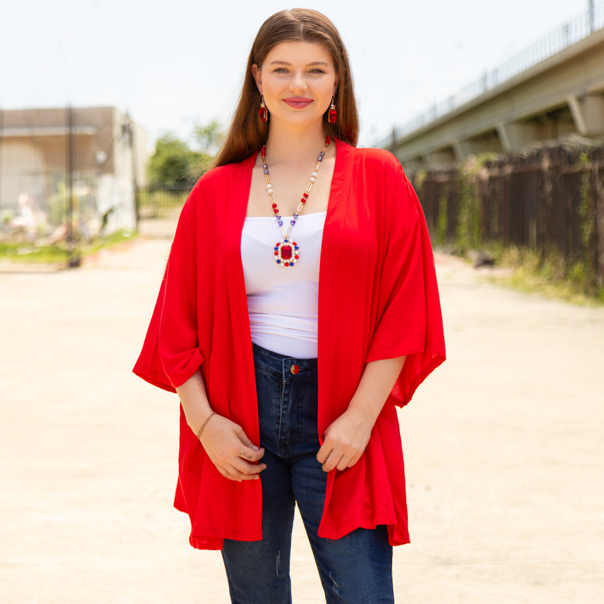 6640 - Solid Duster - Red