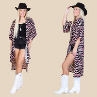 Load image into Gallery viewer, 6707 - Zebra Print Duster
