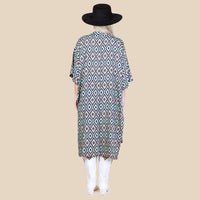 Load image into Gallery viewer, 6710 - Aztec Print Duster - Pink
