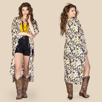 Load image into Gallery viewer, 6713 - Flower Print Duster
