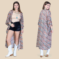 Load image into Gallery viewer, 6714 - Bohemian Duster - Blue
