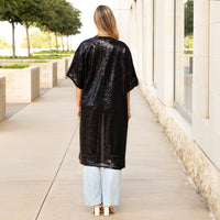 Load image into Gallery viewer, 6721 - Sequin Duster - Black
