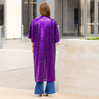 Load image into Gallery viewer, 6721 - Sequin Duster - Purple
