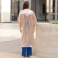 Load image into Gallery viewer, 6721 - Sequin Duster - Rose Gold
