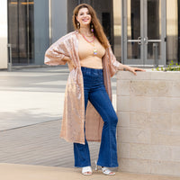 Load image into Gallery viewer, 6721 - Sequin Duster - Rose Gold
