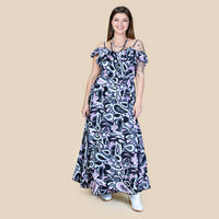 Load image into Gallery viewer, 6780 - Off Shoulder Floral Dress

