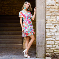 Load image into Gallery viewer, 6786 - Tropical Print Mini Dress
