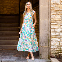 Load image into Gallery viewer, 6789 - Floral Print Dress with Pockets
