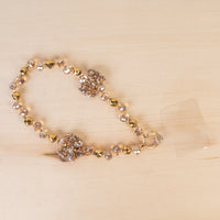 Load image into Gallery viewer, 70971 - Beaded Bow Phone Wristlet - Gold
