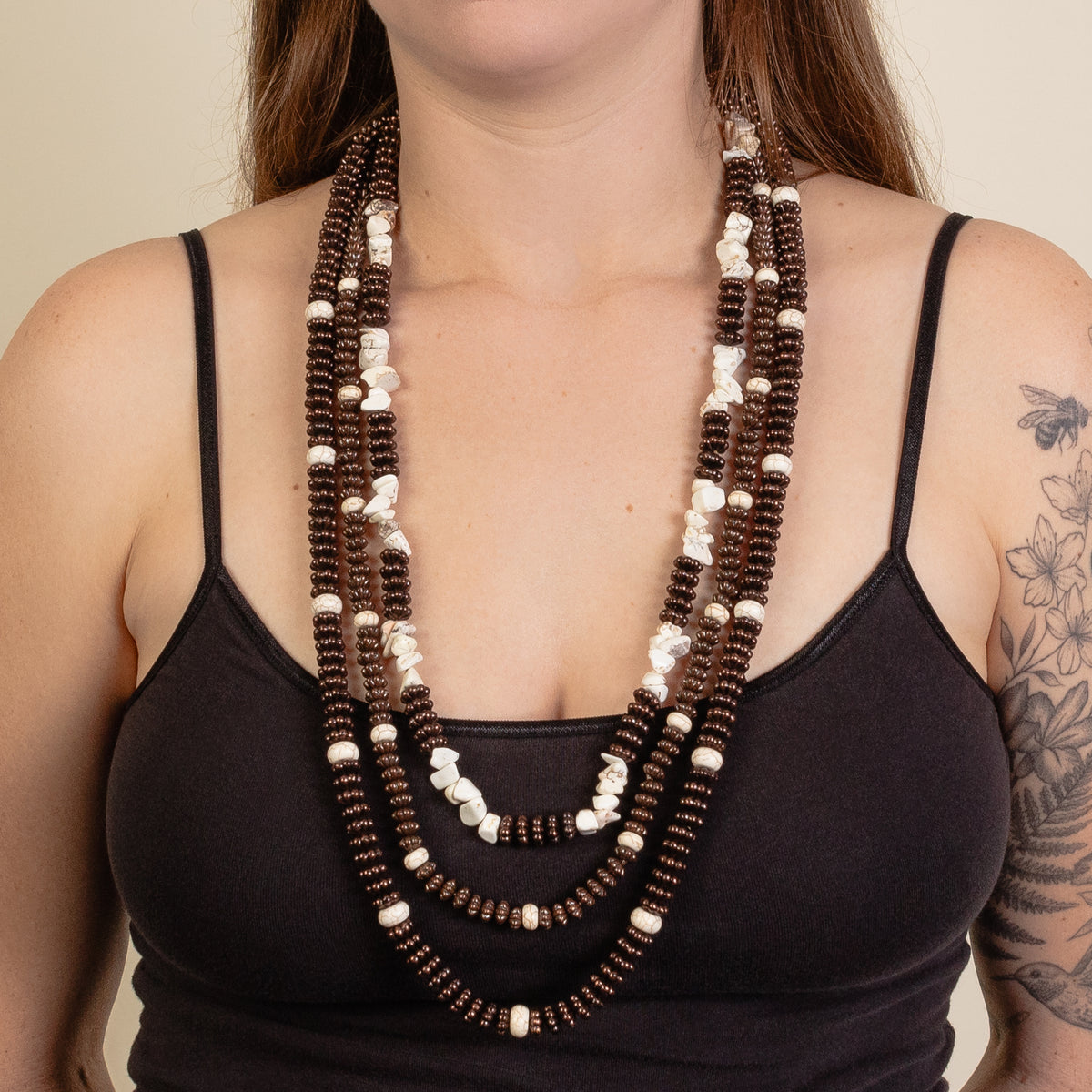 72492 - Squash Blossom Necklaces - Copper Ivory