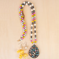 Load image into Gallery viewer, 72567 - Multi Colored Natural Stone Necklace - Multi
