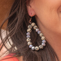 Load image into Gallery viewer, 73802 - Natural Stone Earrings - Black
