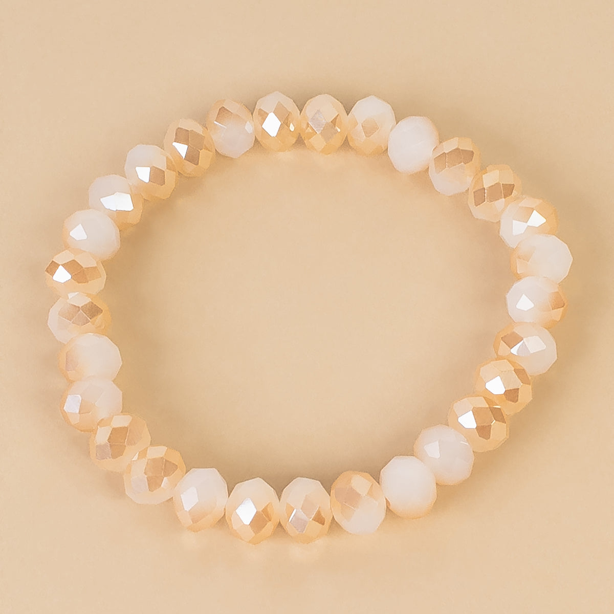 74604-13 - Crystal Bracelet - Beige AB