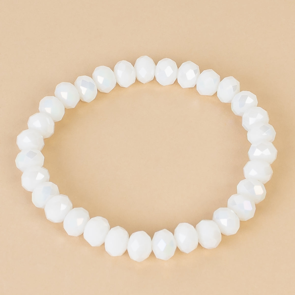 74604-33 - Crystal Bracelet - White AB