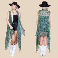 Load image into Gallery viewer, 7894 - Leopard Vest - Green
