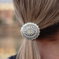 Load image into Gallery viewer, 79024 - Squash Blossom Hair Tie - AB
