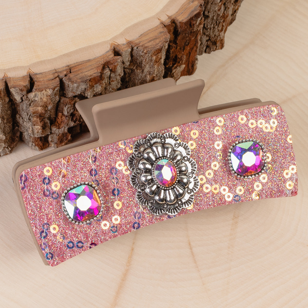 79035 - Western Claw Clip - Pink