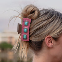 Load image into Gallery viewer, 79038 - Western Claw Clip - Fuchsia
