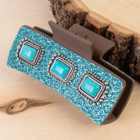 Load image into Gallery viewer, 79038 - Western Claw Clip - Turquoise
