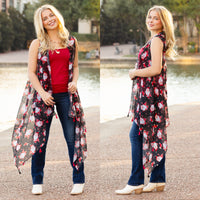 Load image into Gallery viewer, 7927 - Santa Claus Christmas Print Vest
