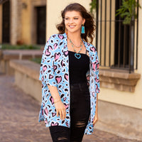 Load image into Gallery viewer, 8903 - Heart Print Duster
