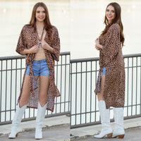Load image into Gallery viewer, 8914 - Leopard Print Duster
