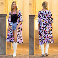 Load image into Gallery viewer, 8928 - Multicolor Bubble Print Duster
