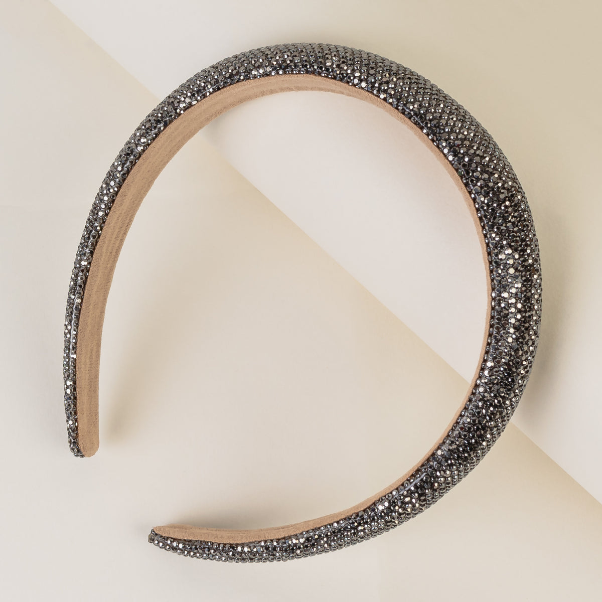 91001 - Rhinestone Headband - Black Diamond