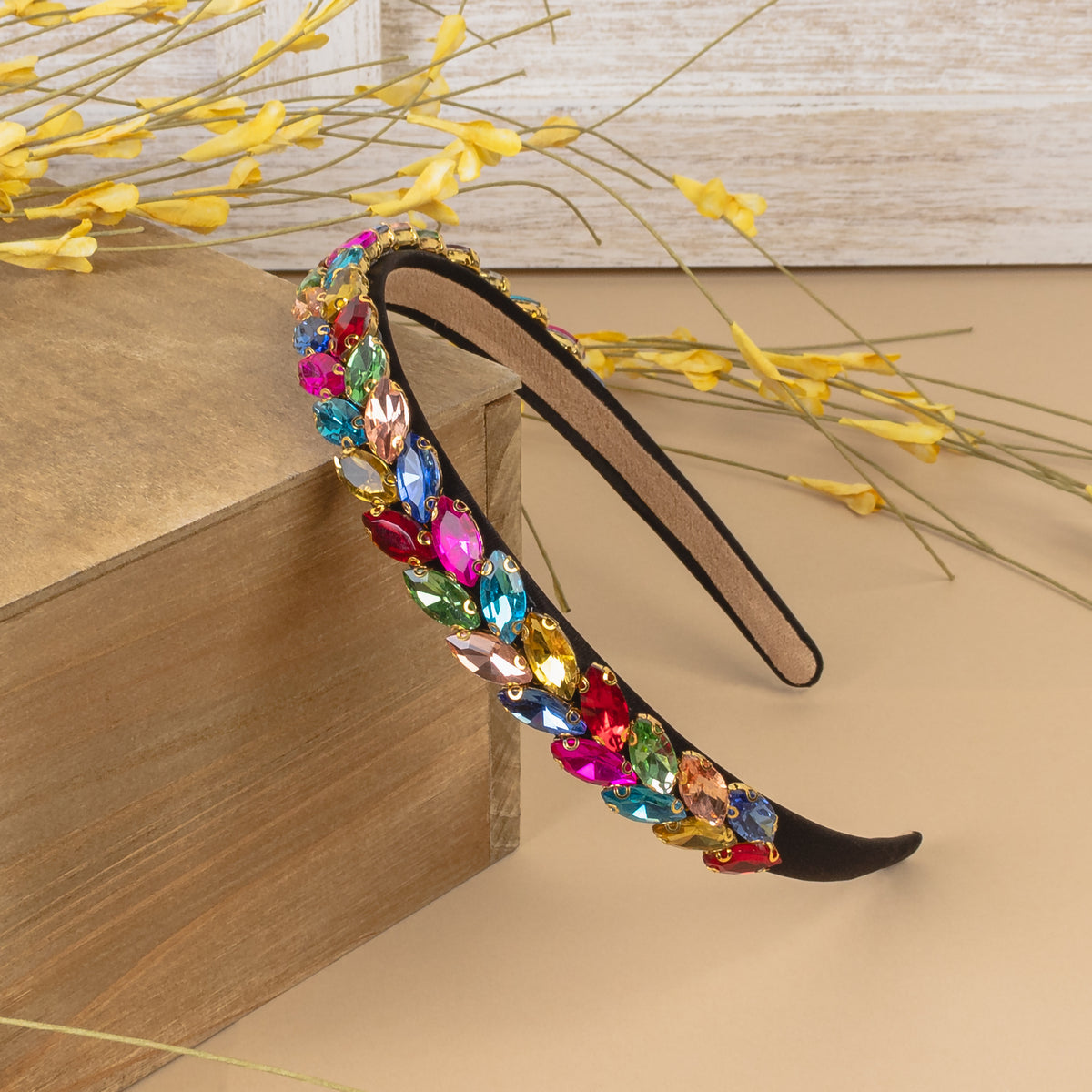 91010 - Rhinestone Headband - Multi